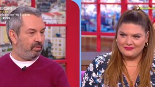 Δανάη Μπάρκα | Βούρκωσε ακούγοντας τον Χρήστο Χατζηπαναγιώτη να μιλάει για τον γάμο της