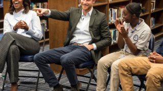 Πρίγκιπας Harry &amp; Michelle Obama
: Τα λένε σαν δύο καλοί φίλοι