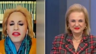 Η Ματίνα Παγώνη αντιδρά στη μίμηση του Τάκη Ζαχαράτου
