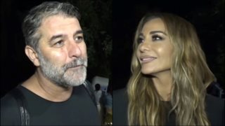 Δέσποινα Βανδή &amp; Βασίλης Μπισμπίκης χέρι-χέρι στο Ηρώδειο! Όσα είπαν στις κάμερες