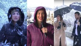 "Καλημέρα" από τα χιόνια για τις πρωινές εκπομπές | Δείτε τα βίντεο