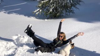 Κωνσταντίνα Σπυροπούλου: Περιπετειώδης απόδραση στον χιονισμένο Παρνασσό