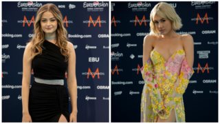 Stefania &amp; Έλενα Τσαγκρινού έλαμψαν στο Turquoise χαλί της Eurovision