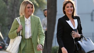 Σία Κοσιώνη και Ράνια Τζίμα | Οι power dressing εμφανίσεις τους με κόκκινα κοστούμια