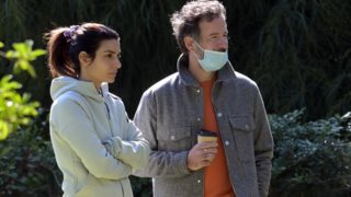 Χαλαρές στιγμές για τον Κωστή Μαραβέγια και την Τόνια Σωτηροπούλου