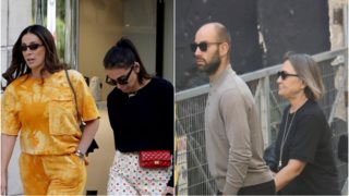 Ολυμπία Χοψονίδου &amp; Βασίλης Σπανούλης | Βόλτα με την οικογένεια τους στο κέντρο της Αθήνας