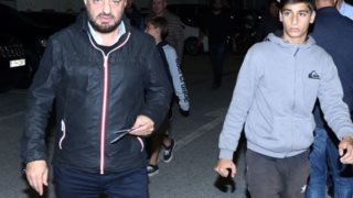 Χρήστος Φερεντίνος : Στο γήπεδο με τους γιους του: Δείτε φωτογραφίες!