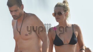 Δημήτρης Ουγγαρέζος - Ιλένια Ουίλιαμς: Μαζί στην παραλία: Φωτογραφίες