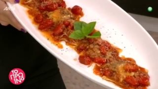 «Το Πρωινό»: Η συνταγή της ημέρας: Ραβιόλια με βασιλικό και σάλτσα ντομάτας