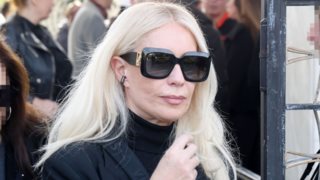 Συγκλονισμένη η Μαρία Μπακοδήμου στην κηδεία του Αντώνη Λυμπέρη