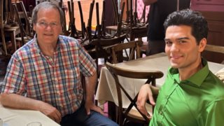 O Χρήστος Νικολόπουλος στα γυρίσματα της ταινίας &quot;Υπάρχω&quot; στο πλευρό του Χρήστου Μάστορα