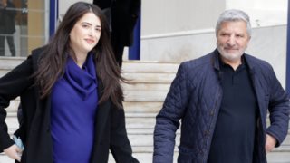 Εξιτήριο για τη Νάνσυ Κοιλού με τον Γιώργο Πατούλη και τον νεογέννητο γιο τους