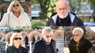 Το τελευταίο αντίο στον Κώστα Χαρδαβέλλα | Τα πρόσωπα που ήταν εκεί &amp; η κίνηση της Αγγελικής Νικολούλη