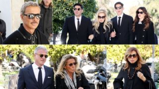 Πλήθος κόσμου στο Α’ Νεκροταφείο για το τελευταίο αντίο στον Αντώνη Λυμπέρη