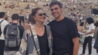 Σπάνια κοινή εμφάνιση για τη Φιλαρέτη Κομνηνού &amp; τον Γιώργο Παπαγεωργίου