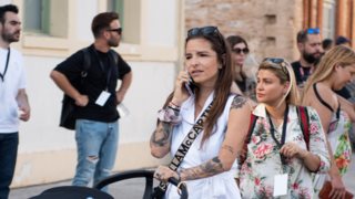 Η Εριέττα Κούρκουλου στην πρώτη δημόσια εμφάνιση με τον δύο μηνών γιο της