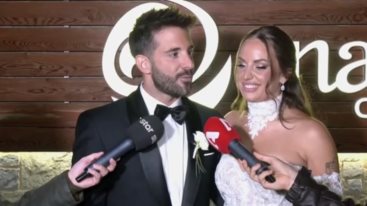 Ανδρομαχη &amp; Γιωργος Λιβανης στις πρωτες δηλωσεις μετα τον γαμο τους - Η παραδοση που τηρησε η νυφη