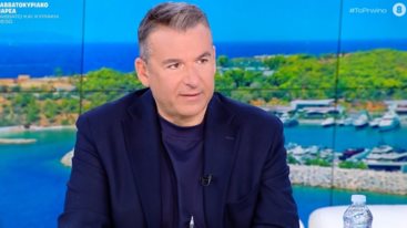 Γιωργος Λιαγκας: "Απο τη Δευτερα ανακοινωνω μια καινουργια συνεργασια σ' αυτην εδω την εκπομπη"