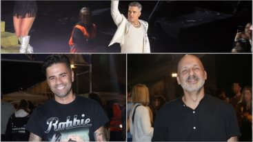 Ολες οι διασημες παρουσιες στο Καλλιμαρμαρο για τη συναυλια του Robbie Williams