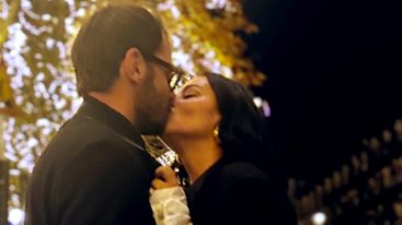 Η Ζενεβιεβ Μαζαρι και ο συζυγος της σε τρυφερες στιγμες στο Παρισι