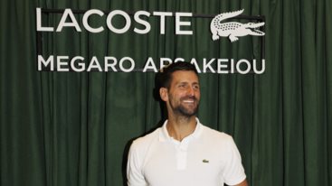 Ο GOAT και Χρυσος Ολυμπιονικης Νοβακ Τζοκοβιτς στο νεο καταστημα LACOSTE στο Μεγαρο Αρσακειου