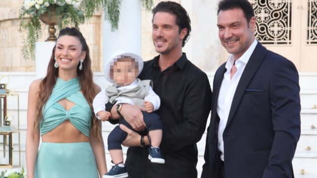 Ιωάννα Σιαμπάνη - Τζίμης Σταθοκωστόπουλος | Το πάρτι για τον γιο τους που έγινε ενός έτους και η φωτογραφία με τον νονό, Νίκο Οικονομόπουλο