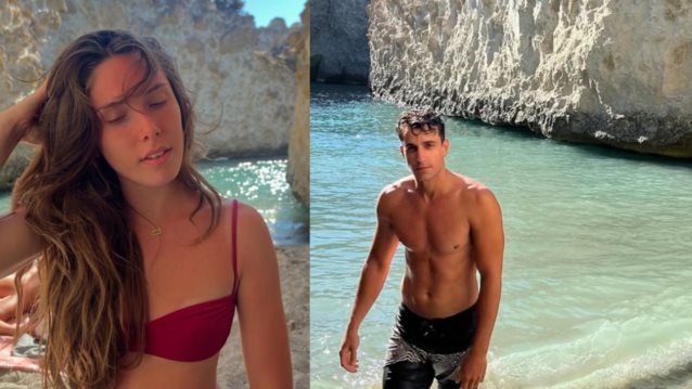 Η Αφροδίτη Λιάντου απολαμβάνει την πανσέληνο με τον Αλέξανδρο Σκουρλέτη