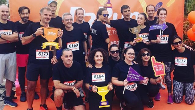 B2Run: Περισσότεροι από 800 εργαζόμενοι σε 50 εταιρείες έτρεξαν στο πρώτο Εταιρικό Δρομικό Πάρτι