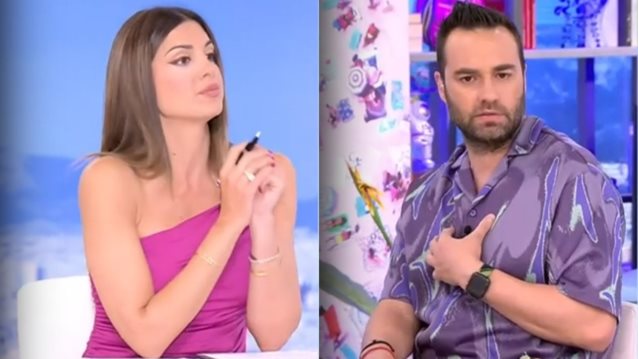 Χαμός στο "Happy Day" μεταξύ Σταματίνας Τσιμτσιλή και Κώστα Φραγκολιά