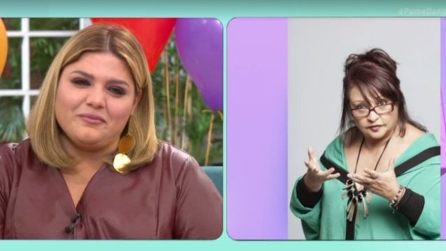 Δανάη Μπάρκα: Το τηλεφώνημα της Μίρκας Παπακωνσταντίνου την έκανε να συγκινηθεί on air