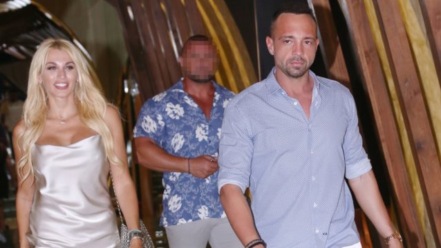 Βραδινή έξοδος για την Κωνσταντίνα Σπυροπούλου και τον Βασίλη Σταθοκωστόπουλο