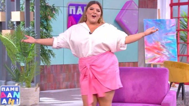 Η Δανάη Μπάρκα επέστρεψε στο πλατό του "Πάμε Δανάη"