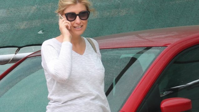 Σία Κοσιώνη: Με φουσκωμένη κοιλίτσα στο μαιευτήριο: Φωτογραφίες