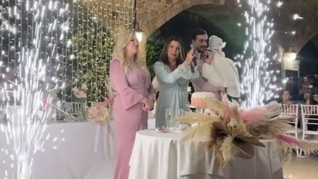 Βαφτίστηκε η εγγονή της Άντζελας Δημητρίου