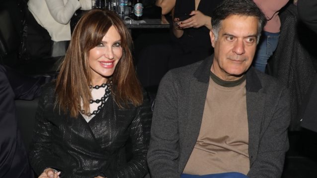 Η Βίκυ Χατζηβασιλείου σε σπάνια κοινή εμφάνιση με τον σύζυγό της