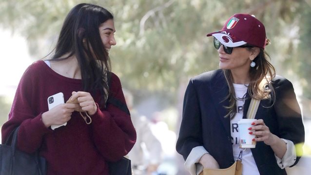 Δέσποινα Βανδή και Μελίνα Νικολαΐδη σε χαλαρές στιγμές