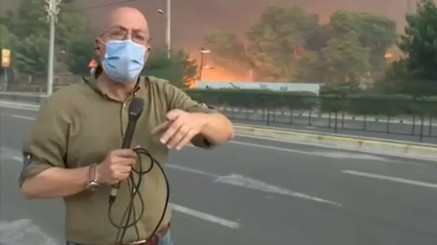 Λεκτικό επεισόδιο στον αέρα του ΣΚΑΪ με κατοίκους των πυρόπληκτων περιοχών