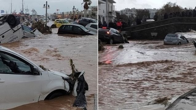 Συνεχίζεται η επέλαση της κακοκαιρίας: Μεγάλες ζημιές σε Πάρο, Μύκονο - Οι περιοχές που θα χτυπηθούν τις επόμενες ώρες