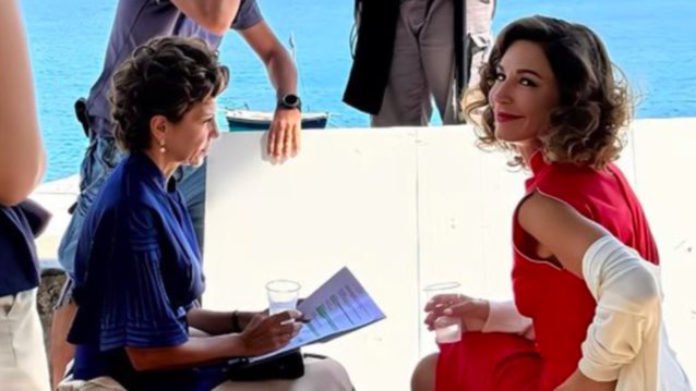 Ταμίλα Κουλίεβα και Κατερίνα Παπουτσάκη στο Γαλαξίδι για τις ανάγκες του &quot;Άγιου Έρωτα&quot;