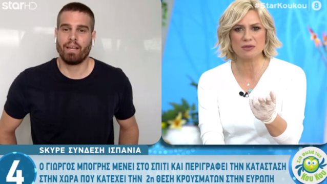 Γιώργος Μπόγρης: Περιγράφει την κατάσταση στην Ισπανία λόγω του κορονοϊού