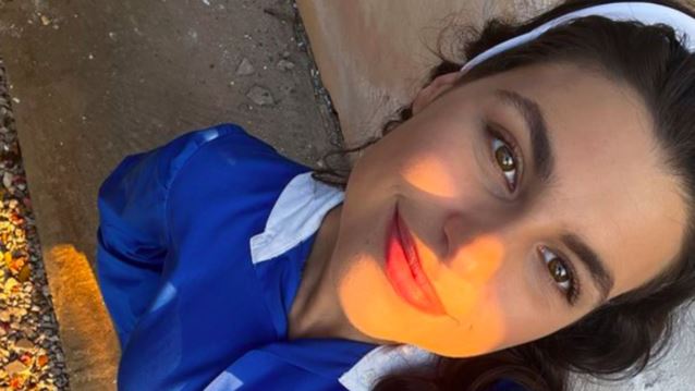 Οι πρώτες φωτογραφίες της Δανάης Παππά από τα γυρίσματα του &quot;Άγιου Έρωτα&quot;