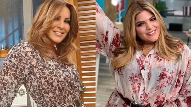 Ναταλία Γερμανού &amp; Δανάη Μπάρκα: Με το ίδιο φόρεμα! | Τα σχόλια της Έλενας Γαλίφα και της Μαρίας Καλάβρια
