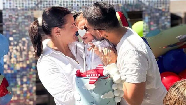 Η Λάουρα Νάργες &amp; ο Χρήστος Σαντικάι στα γενέθλια του γιου τους! Ο Αλέξανδρος έγινε 3 ετών