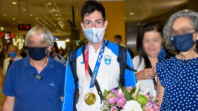 Ολυμπιακοί Αγώνες: Στην Αθήνα ο "χρυσός" Μίλτος Τεντόγλου