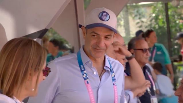 Στον αγώνα του Στέφανου Τσιτσιπά στους Ολυμπιακούς Αγώνες ο Κυριάκος Μητσοτάκης