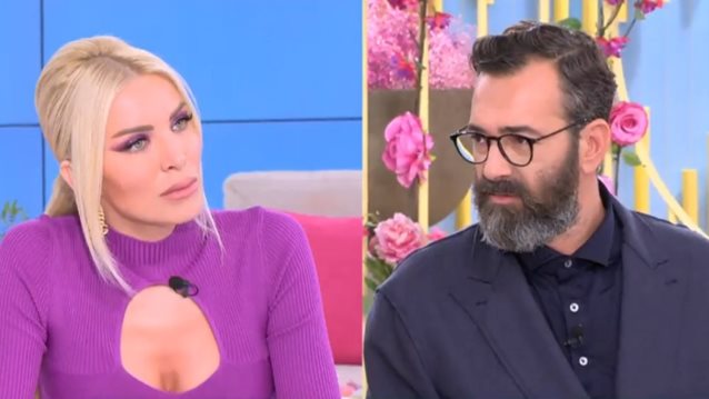 Κατερίνα Καινούργιου &amp; Άγγελος Μπράτης έλυσαν on air τις παρεξηγήσεις τους: &quot;Ένιωθα ότι τα έχεις βάλει μαζί μας&quot;