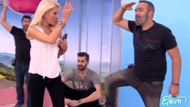 Ελένη Μενεγάκη: Δείτε την «Ελένη» να κάνει mannequin challenge μέσα στο πλατό!