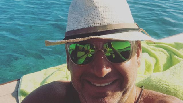 Γιώργος Λιάγκας: Με το σκάφος του στον Ισθμό της Κορίνθου: Φωτογραφία