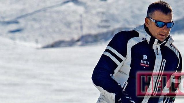 Γιώργος Λιάγκας : Η απόδραση στην Αράχωβα για σκι: Φωτογραφίες