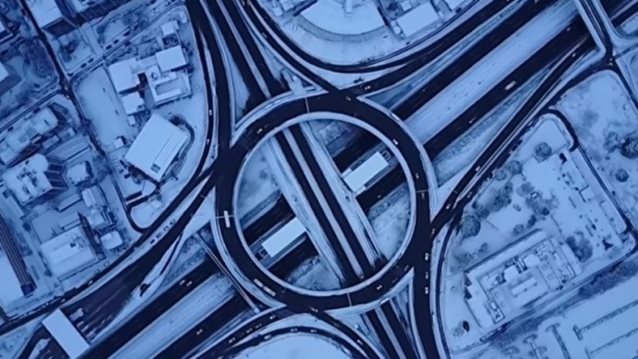 Χιόνι στην Αθήνα: Τα εντυπωσιακά πλάνα από drone